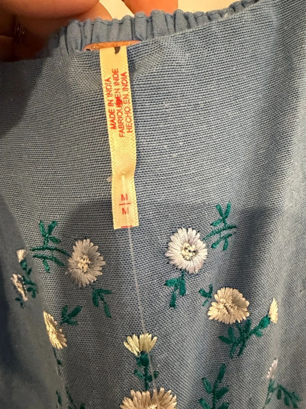 Free people Embroidered Cap-Sleeve Mini Dress - Picture 5 of 6